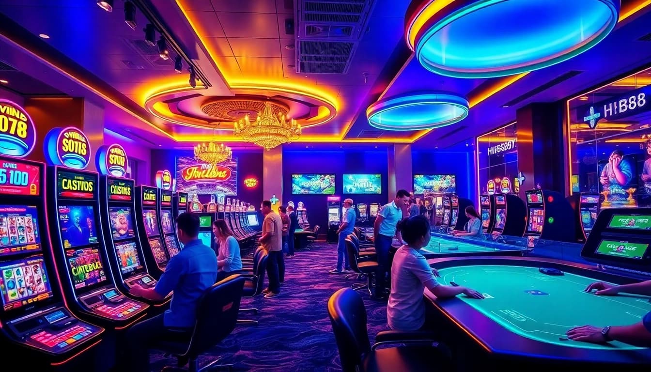 HB88 online casino showcasing vibrant games and user engagement.