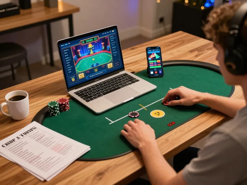 เล่นโป๊กเกอร์ออนไลน์กับ 11-hd บนแล็ปท็อป โดยมีการตั้งค่าเกมที่สะดวกสบาย