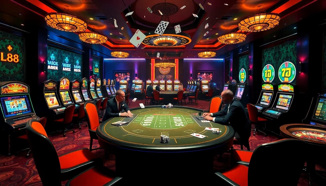 Experience high-stakes gameplay at lc88 with professional dealers and vibrant casino games.