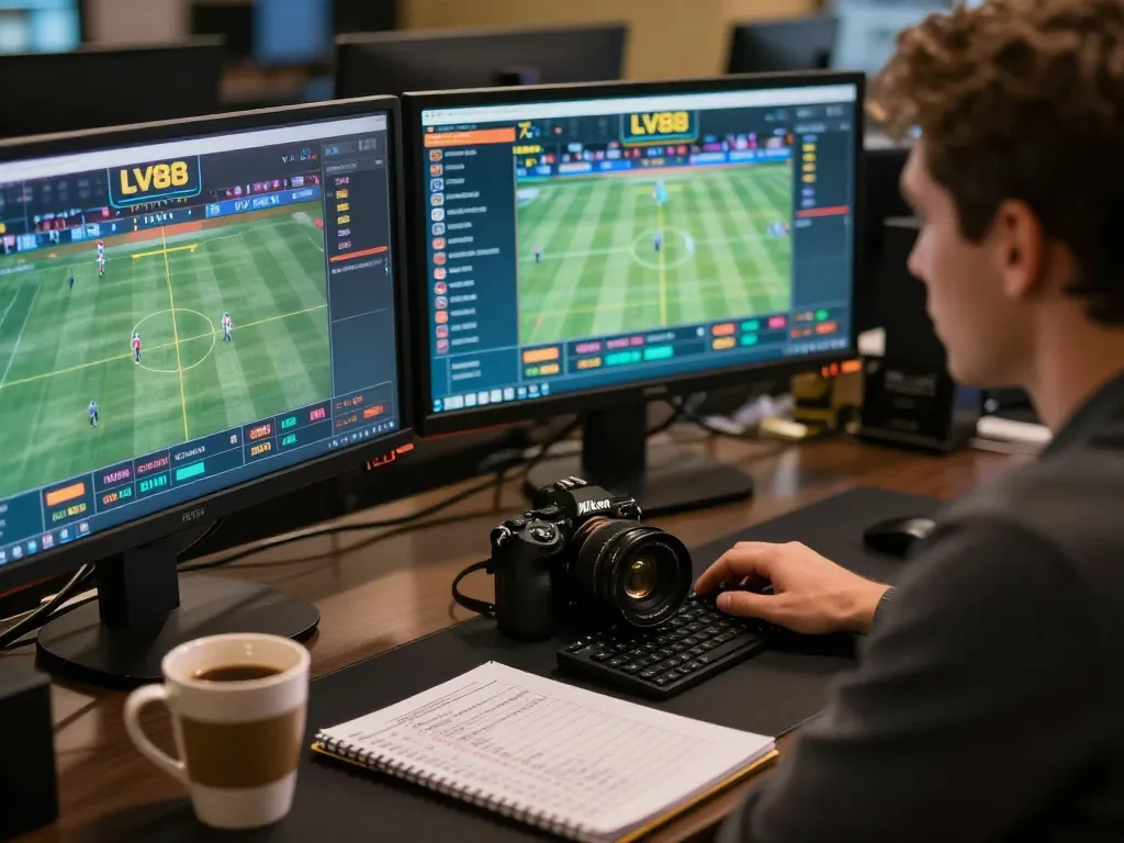 Engaging sports betting at LV88 with live event displays and strategy notes for optimal play.