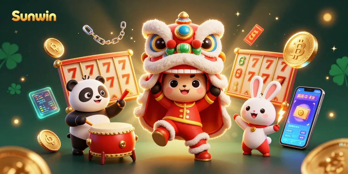 Experience exciting gameplay at Sunwin, featuring colorful 3D animations and dynamic gambling elements.