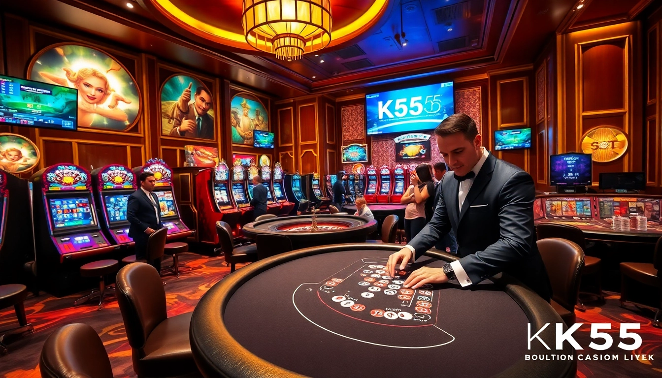 Engaging atmosphere at https://kk55.boutique/ showcasing vibrant casino games and thrilling experiences.