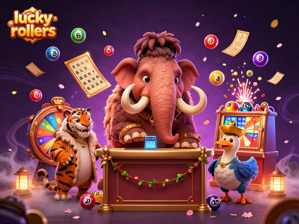 Experience exhilarating action at lucky rollers with vibrant lottery games and engaging characters.