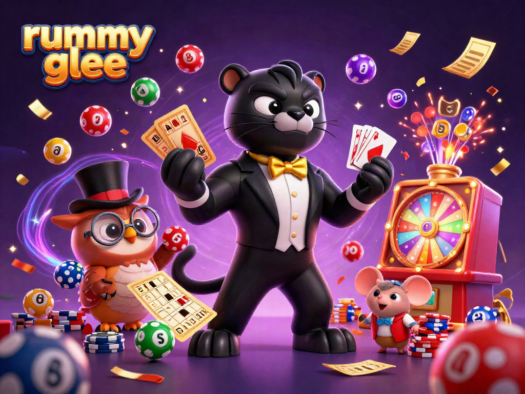 Rummy Glee adalah permainan kartu dengan karakter menarik dan elemen permainan kasino yang menghibur.