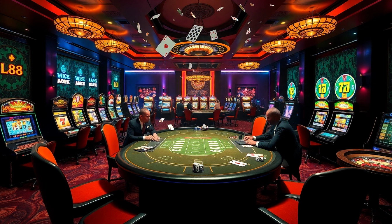 Experience high-stakes gameplay at lc88 with professional dealers and vibrant casino games.