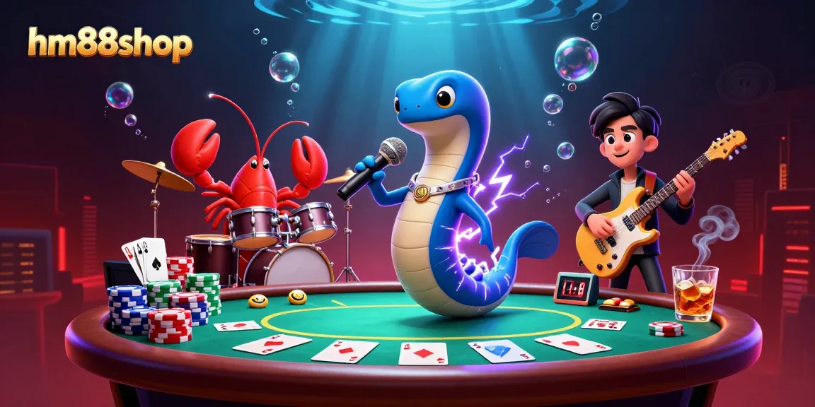 Experience the thrill of hm88shop with an electrifying underwater casino scene!